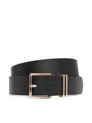 Tommy Hilfiger Pasek Th Square 3.5 AW0AW18919 Czarny. Czarne paski damskie Tommy Hilfiger, bez wzorów, ze skóry. Za 269.99 zł.