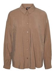 Vero Moda Koszula w kolorze jasnobrązowym rozmiar: S. Brązowe koszule damskie Vero Moda, s, bez wzorów, bez kołnierzyka, bez ramiączek. Za 65.85 zł.