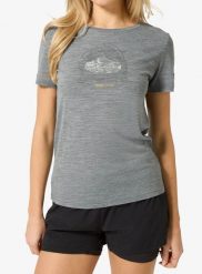Koszulka merino damska Super.natural Tent View Tee. Szare t-shirty damskie Super.natural, l, bez wzorów, z dzianiny, bez kołnierzyka. Za 252.99 zł.