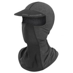 Czapka z daszkiem pełna ochrona przeciwsłoneczna oddychająca balaklava. Szare czapki męskie ROCKBROS, bez wzorów, z jedwabiu. Za 75.60 zł.