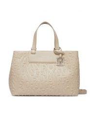 Armani Exchange Torebka XW001222 AF15774 U6208 Beżowy. Brązowe torebki klasyczne damskie Armani Exchange, bez wzorów, ze skóry, bez dodatków. Za 679.99 zł.