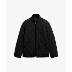 Kurtka puchowa Superdry Estate Liner. Czarne kurtki męskie Superdry., m, bez wzorów, z puchu, eleganckie, bez kaptura. W wyprzedaży za 443.05 zł.