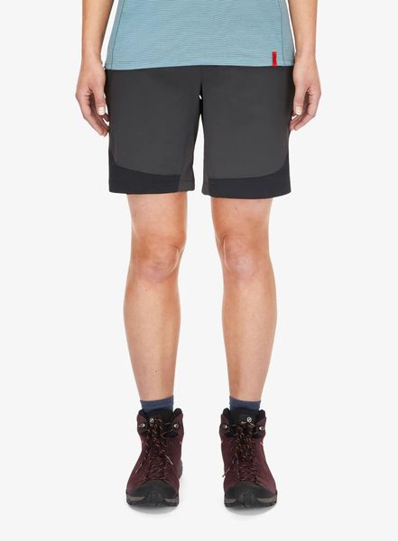 Spodenki turystyczne damskie Rab Torque Mountain Shorts. Szare szorty damskie RAB, bez wzorów, z tkaniny, klasyczne. Za 357.49 zł.