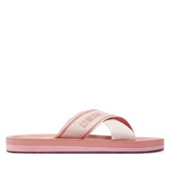 Klapki Big Star Shoes. Czerwone klapki damskie BIG STAR SHOES, bez wzorów, bez obcasa. Za 49.99 zł.