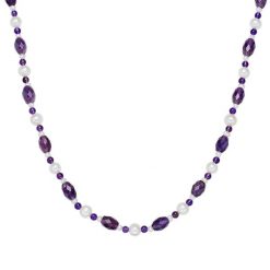 Valero Pearls Naszyjnik z pereł srebro wysokiej próby Ametyst Perła hodowlana słodkowodna srebrny Naszyjniki 1 ct Damski. Szare naszyjniki damskie Valero Pearls, srebrne. Za 259.99 zł.