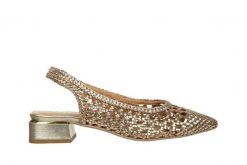 Sandały Gioseppo Piskove Platinium 602212, Złoty, Skóra naturalna - 36. Żółte sandały damskie Gioseppo, bez wzorów, ze skóry, bez obcasa. W wyprzedaży za 269.10 zł.