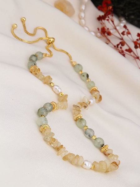 Pierres de Jade Pozłacany naszyjnik z elementami ozdobnymi - dł. 70 cm rozmiar: onesize. Brązowe naszyjniki damskie Pierres de Jade, pozłacane. Za 60.99 zł.