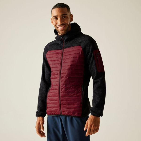 Kurtka hybrydowa Regatta Newhill. Czarne kurtki męskie Regatta, l, bez wzorów, z puchu, sportowe, bez kaptura. Za 119.99 zł.