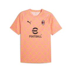 Męska koszulka przedmeczowa AC Milan PUMA. Czerwone t-shirty sportowe męskie Puma, m, bez ramiączek, do piłki nożnej. Za 279.00 zł.