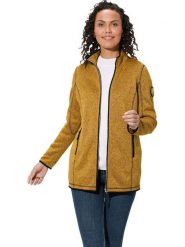 WITT WEIDEN Kurtka polarowa w kolorze żółtym rozmiar: 48. Żółte kurtki damskie WITT WEIDEN, bez wzorów, z polaru, bez kaptura. Za 52.17 zł.