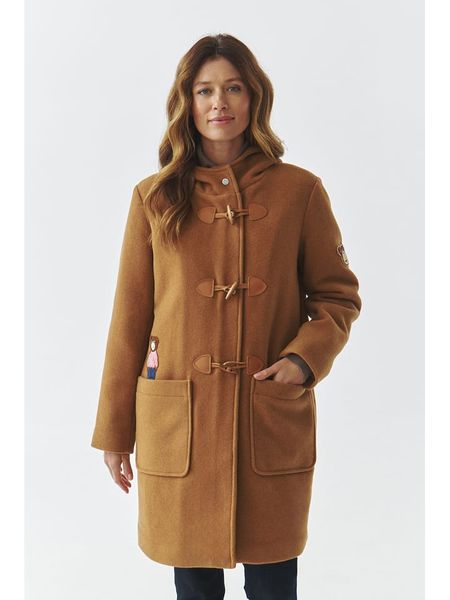 TATUUM Płaszcz przejściowy "Samanta" w kolorze beżowym rozmiar: 40. Brązowe płaszcze damskie Tatuum, bez wzorów. Za 610.62 zł.