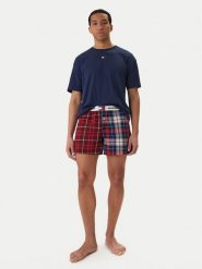 Tommy Hilfiger Piżama UM0UM03832 Niebieski Regular Fit. Niebieskie piżamy męskie Tommy Hilfiger, m, bez wzorów, z bawełny, bez ramiączek. Za 269.99 zł.