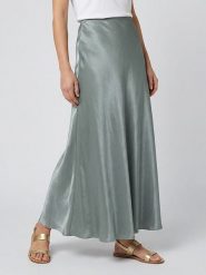 MOSS COPENHAGEN Spódnica "Nicolette" w kolorze zielonym rozmiar: S. Zielone spódniczki damskie MOSS COPENHAGEN, s, bez wzorów, z podwyższonym stanem, maxi. Za 128.85 zł.
