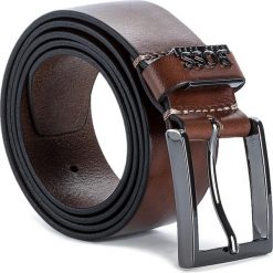 Pasek Męski BOSS - Senol 50281069 90 Medium Brown 210. Brązowe paski męskie Boss, bez wzorów, ze skóry. W wyprzedaży za 319.00 zł.