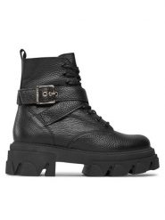 Steve Madden Trapery Mae SM19000034 SM19000034-017 Czarny. Czarne trapery damskie Steve Madden, ze skóry, bez obcasa. Za 799.99 zł.