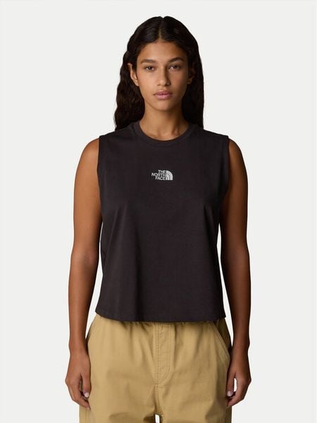 The North Face Top Never Stop NF0A8C3E Czarny Relaxed Fit. Czarne topy damskie The North Face, xl, bez wzorów, z bawełny, bez kołnierzyka. Za 129.99 zł.
