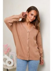 Soft Cashmere Kardigan w kolorze karmelowym rozmiar: 38/40. Brązowe kardigany damskie Soft Cashmere, bez wzorów. Za 126.99 zł.