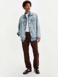 Levi's Spodnie chino w kolorze brązowym rozmiar: W36/L32. Brązowe spodnie materiałowe męskie Levi's, bez wzorów, z bawełny. Za 127.35 zł.