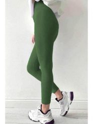 MADMEXT Legginsy w kolorze zielonym rozmiar: M. Zielone legginsy damskie MADMEXT, m, bez wzorów. Za 78.99 zł.