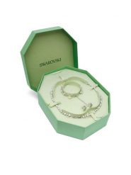 Swarovski Zestaw kolczyki, bransoletka i naszyjnik Matrix 5742040 Srebrny. Szare bransoletki damskie Swarovski, srebrne. Za 2,446.99 zł.
