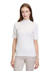 CARTOON Koszulka w kolorze białym rozmiar: 38. Białe bluzki damskie Cartoon, bez wzorów, bez kołnierzyka, bez ramiączek. Za 56.53 zł.