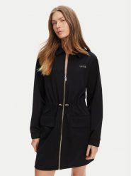 Guess Sukienka codzienna V5YK04 KCX42 Czarny Regular Fit. Czarne sukienki damskie Guess, na co dzień, xxs, z aplikacjami, z syntetyku, bez kołnierzyka, bez ramiączek, proste. Za 339.99 zł.