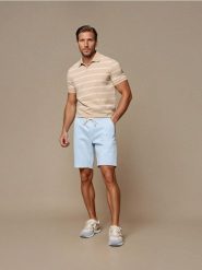 Szorty jeansowe jogger - błękitny. Niebieskie szorty męskie Sinsay, bez wzorów, z jeansu. Za 59.99 zł.