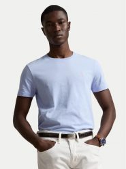 Polo Ralph Lauren T-Shirt 710671438528 Niebieski jasny Regular Fit. Niebieskie koszulki polo męskie Polo Ralph Lauren, m, bez wzorów, z bawełny, bez ramiączek. Za 379.99 zł.