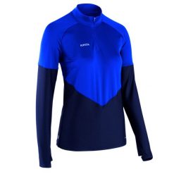 Bluza do piłki nożnej damska Kipsta Viralto. Czarne bluzy bez kaptura damskie KIPSTA, xs, z elastanu. Za 109.99 zł.