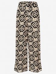 More & More Spodnie w kolorze czarno-złoto-białym rozmiar: 46. Białe spodnie materiałowe damskie MORE & MORE, bez wzorów, z materiału, z podwyższonym stanem. Za 135.81 zł.