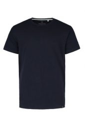 T-shirt ze strukturą TM-DARK. Niebieskie t-shirty męskie Volcano, l, bez wzorów, z bawełny, bez kołnierzyka. Za 69.99 zł.