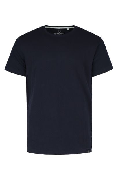 T-shirt ze strukturą TM-DARK. T-shirty męskie Volcano, l, bez wzorów, z bawełny, bez kołnierzyka. Za 69.99 zł.