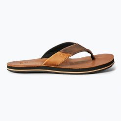 Japonki męskie Rip Curl Oxford Leather. Brązowe klapki i japonki męskie RIPCURL. Za 239.99 zł.