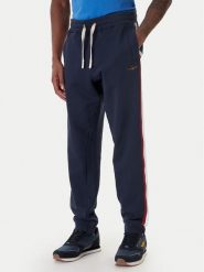 Aeronautica Militare Spodnie dresowe 261PF1005UF00677 Granatowy Regular Fit. Niebieskie spodnie dresowe męskie AERONAUTICA MILITARE, bez wzorów, z bawełny. Za 529.99 zł.