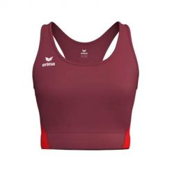 Biustonosz sportowy Erima T&F Wings czerwony. Czerwone biustonosze sportowe damskie Erima, bez wzorów, z elastanu. Za 172.60 zł.