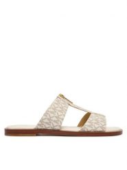 MICHAEL Michael Kors Klapki Berkley Flat 40S6BRFS1B Écru. Klapki damskie MICHAEL Michael Kors, bez wzorów, ze skóry, bez obcasa. Za 529.99 zł.