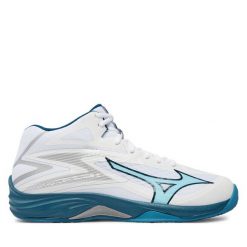 Buty halowe Mizuno. Białe buty sportowe na co dzień męskie Mizuno, bez zapięcia. Za 269.99 zł.