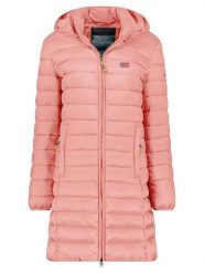 Geographical Norway Płaszcz pikowany "Atikolor" w kolorze jasnoróżowym rozmiar: M. Różowe płaszcze damskie Geographical Norway, m, bez wzorów. Za 191.88 zł.