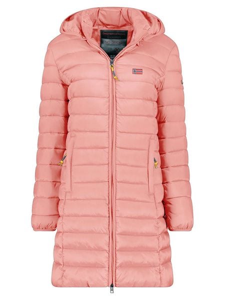 Geographical Norway Płaszcz pikowany "Atikolor" w kolorze jasnoróżowym rozmiar: M. Różowe płaszcze damskie Geographical Norway, m, bez wzorów. Za 191.88 zł.