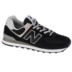 Buty do chodzenia męskie New Balance 574. Czarne buty sportowe na co dzień męskie New Balance, z gumy, bez zapięcia, trekkingowe, New Balance 574. Za 549.00 zł.