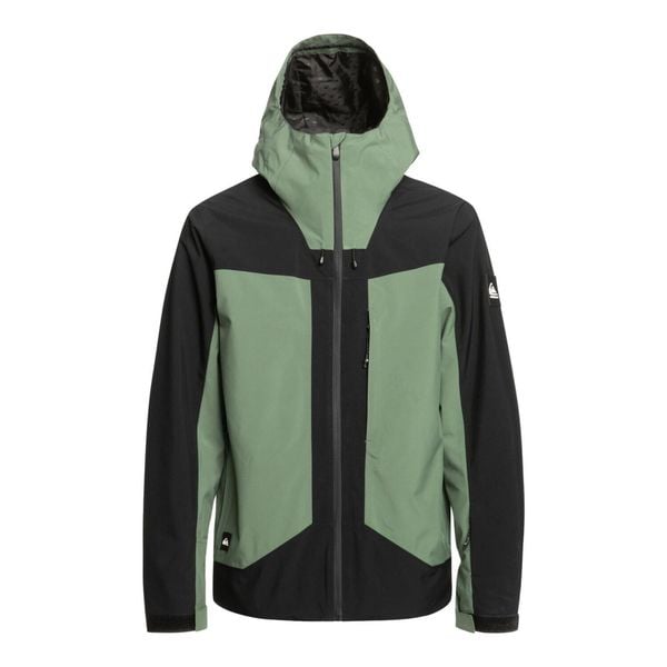 Kurtka snowboardowa męska Quiksilver Muldrow. Czarne kurtki narciarskie i snowboardowe damskie Quiksilver, m, bez wzorów, bez kaptura, narciarskie. Za 759.99 zł.