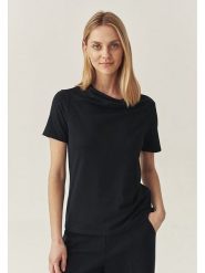 TATUUM Koszulka "Luca" w kolorze czarnym rozmiar: XL. Niebieskie bluzki damskie Tatuum, xl, bez wzorów, bez kołnierzyka. Za 115.24 zł.