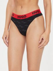 Hugo Stringi 50515199 Czarny. Czarne stringi damskie Hugo, xl, bez wzorów, z bawełny. Za 89.99 zł.