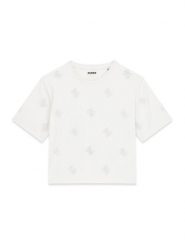 Guess T-Shirt J6GI35 I3Z14 Biały Relaxed Fit. Białe koszulki dziewczęce Guess, z aplikacjami, z bawełny, bez ramiączek. Za 159.99 zł.