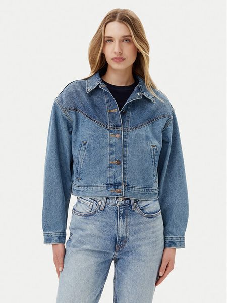 Levi's® Kurtka jeansowa 90's 001WO-0000 Niebieski Relaxed Fit. Niebieskie kurtki damskie l, bez wzorów, z bawełny, bez kaptura. Za 399.99 zł.