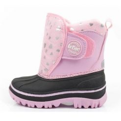 Śniegowce Lee Cooper LCJ-24-44-2863K różowe. Czerwone śniegowce dziewczęce z gumy. Za 214.66 zł.