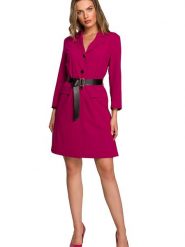 Stylove Sukienka w kolorze różowym rozmiar: L. Różowe sukienki damskie Stylove, l, bez wzorów, bez kołnierzyka, bez ramiączek, mini. Za 237.17 zł.