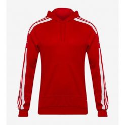 Bluza piłkarska męska adidas Squadra 21 Sweat Hoody. Białe bluzy bez kaptura męskie Adidas, m. Za 142.99 zł.