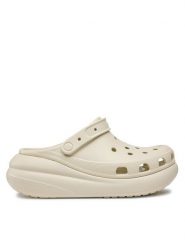 Crocs Klapki Classic Crush Clog 207521 Beżowy. Brązowe klapki damskie Crocs, bez wzorów, z tworzywa sztucznego, bez obcasa. Za 259.99 zł.