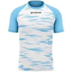 Koszulka sportowa Givova Pixel White‑Sky XS. Białe bluzki sportowe damskie Givova, xs, bez kołnierzyka, bez ramiączek. Za 181.99 zł.
